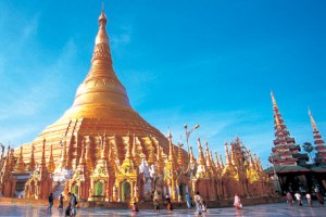 Yangon Temple Myanmar on a Boundless Journeys Tour