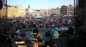 Historic hub of Pilzen in the Czech Republic