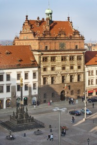 The heart of Pilzen in the Czech Republic is Republic Square