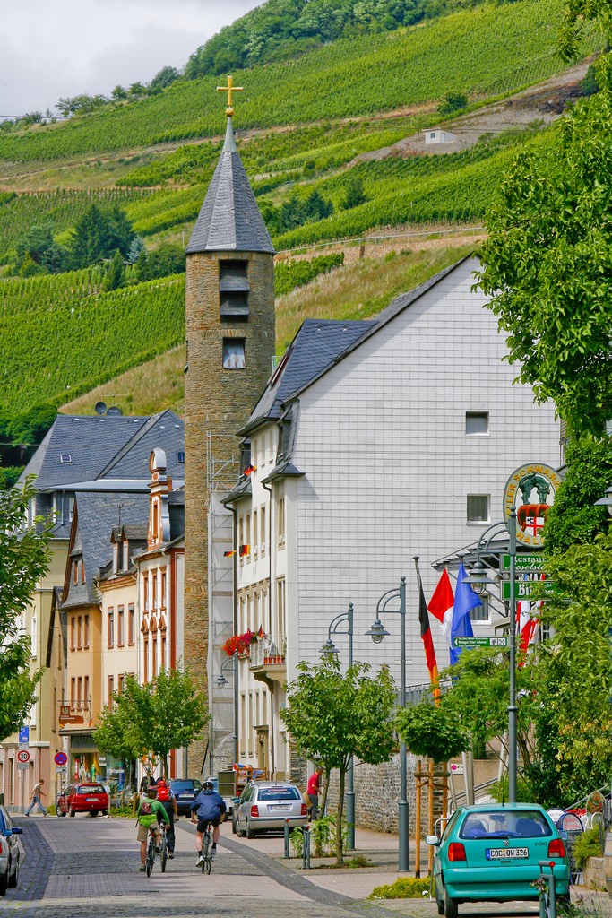 Biking through Mosel Valley villages