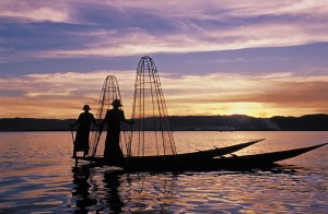 Inle Lake in Myanmar 