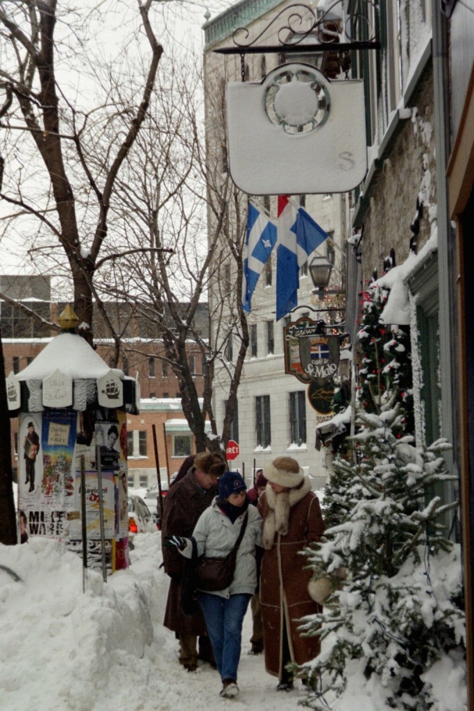 Shopping the Snowy Streets of Old Quebec City