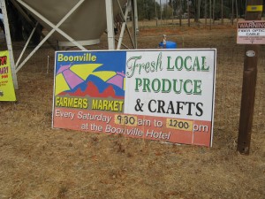 Booneville Farmers' Market in the Anderson Valley.