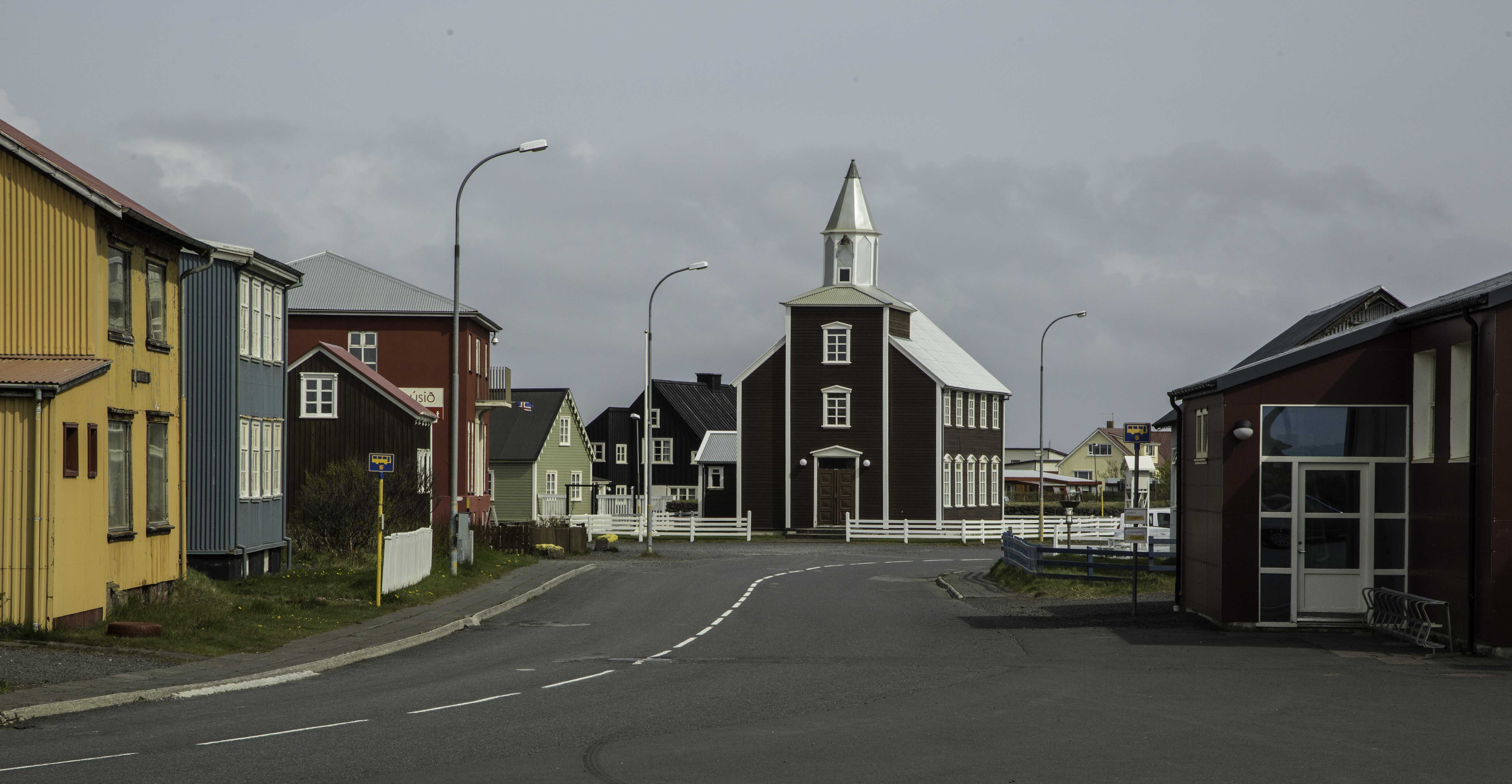 The town of Eyrarbakki, Iceland
