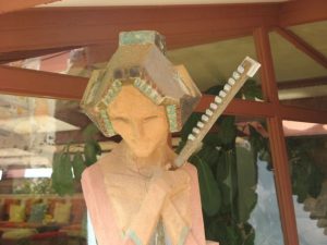 Art Deco figure at Taliesin West