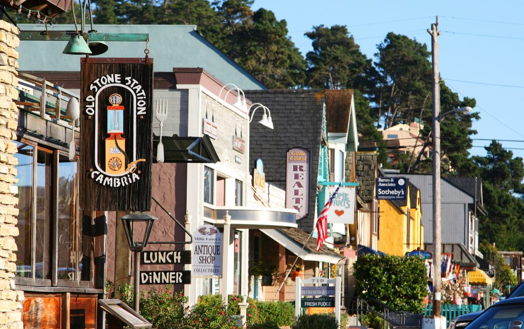 Cambria's historic Main Street