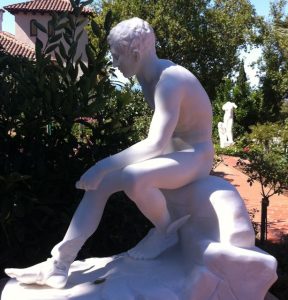 Winged-foot Mercury at Hearst Castle