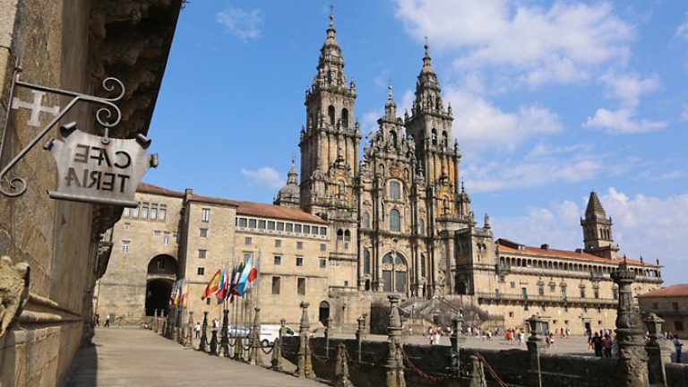 Cathedral of Santiago de Compostela is the final destination on tours of the Camino de Santiago by Overseas Adventure Travel (OAT)