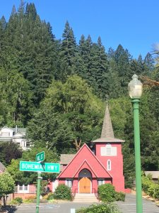 Lost in time, surrounded by redwoods, the California Wine Country village of Occidental.